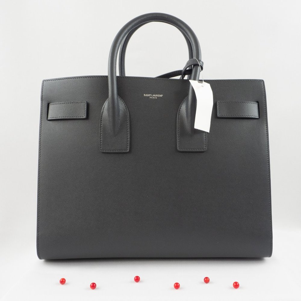 NWT YSL Sac de Jour Small Grain de Poudre Leather Satchel Bag